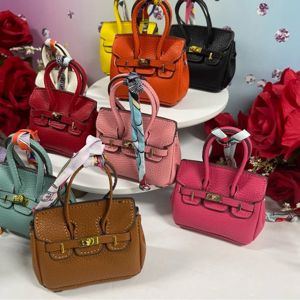 🔥4 LEFT! LEATHER MINI BAG CHARMS